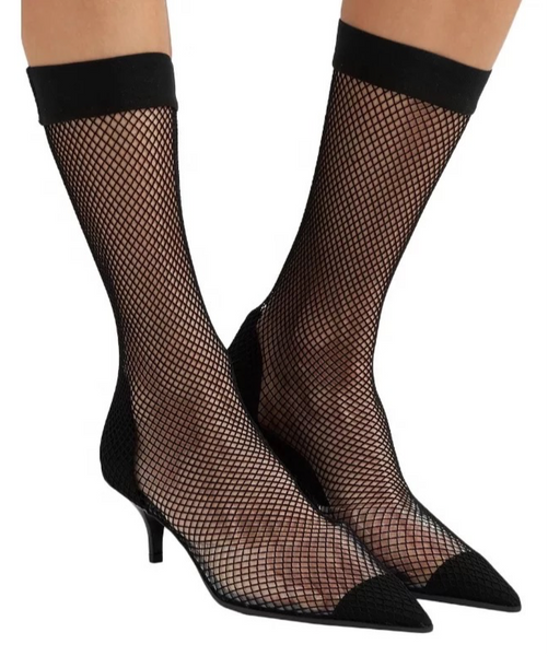 Lynda Miriga Intrigue Fishnet Boots